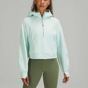 Lululemon Scuba Oversized Half Zip Hoodie. Delicate Mint. Size XS/S